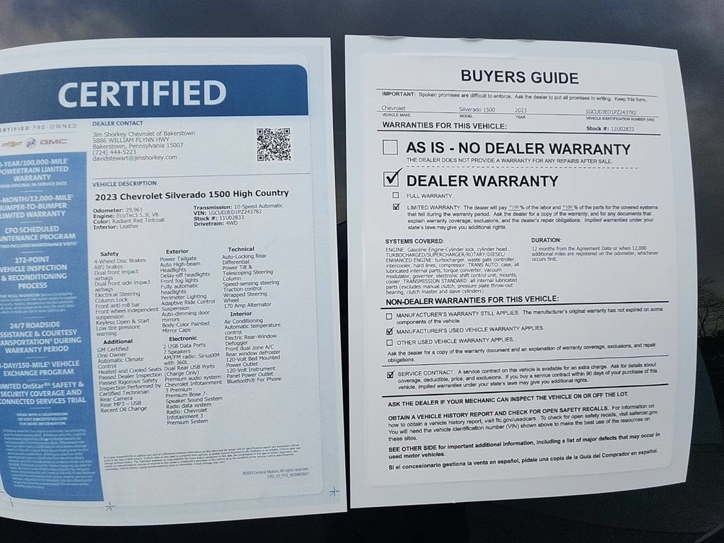 2023 Chevrolet Silverado 1500 High Country