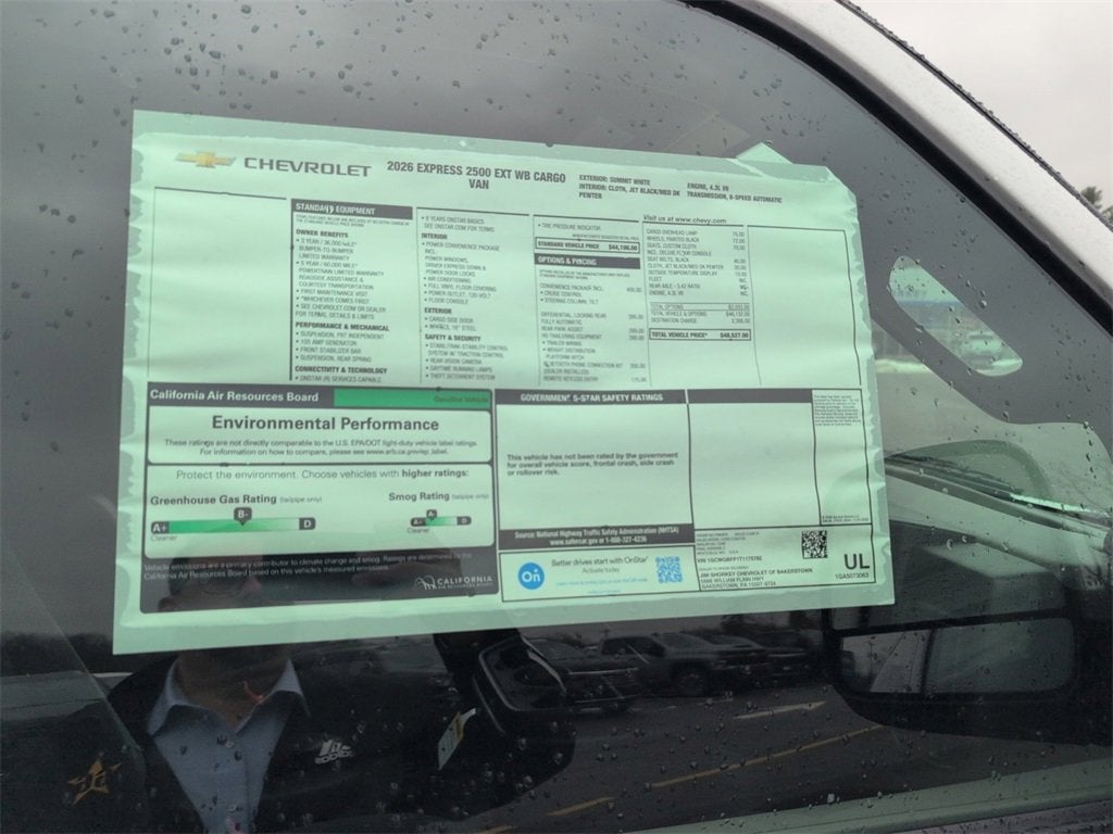 2026 Chevrolet Express Cargo 2500 1WT