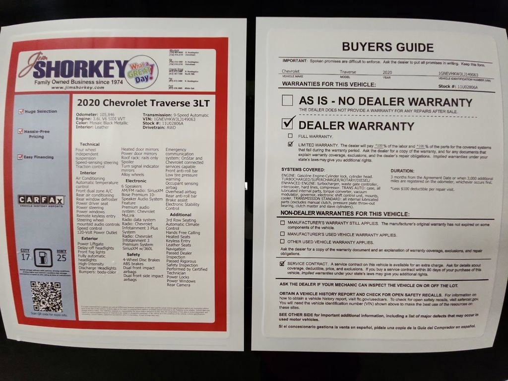2020 Chevrolet Traverse LT Leather