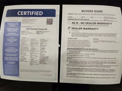 2024 Chevrolet Traverse RS