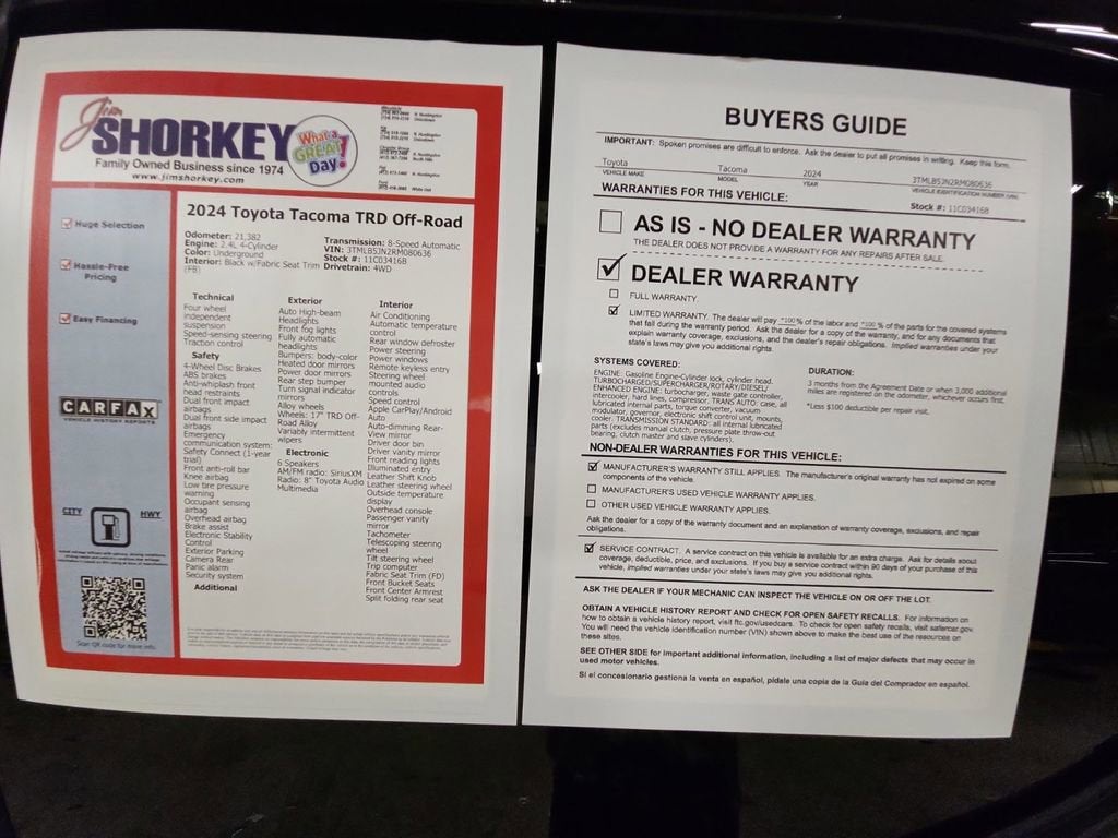 2024 Toyota Tacoma 4WD SR5