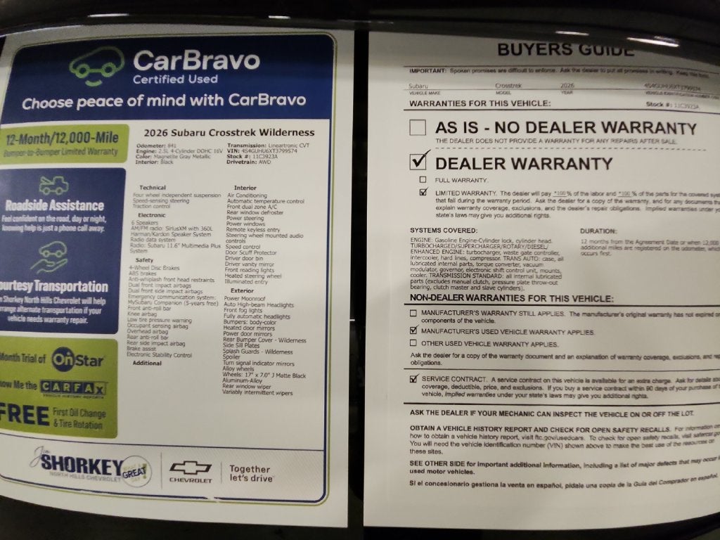 2026 Subaru Crosstrek Wilderness