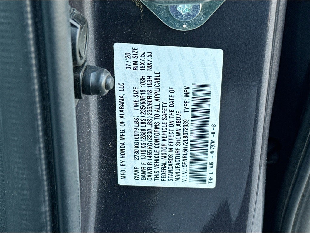 2020 Honda Odyssey EX-L