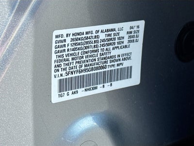 2016 Honda Pilot Touring