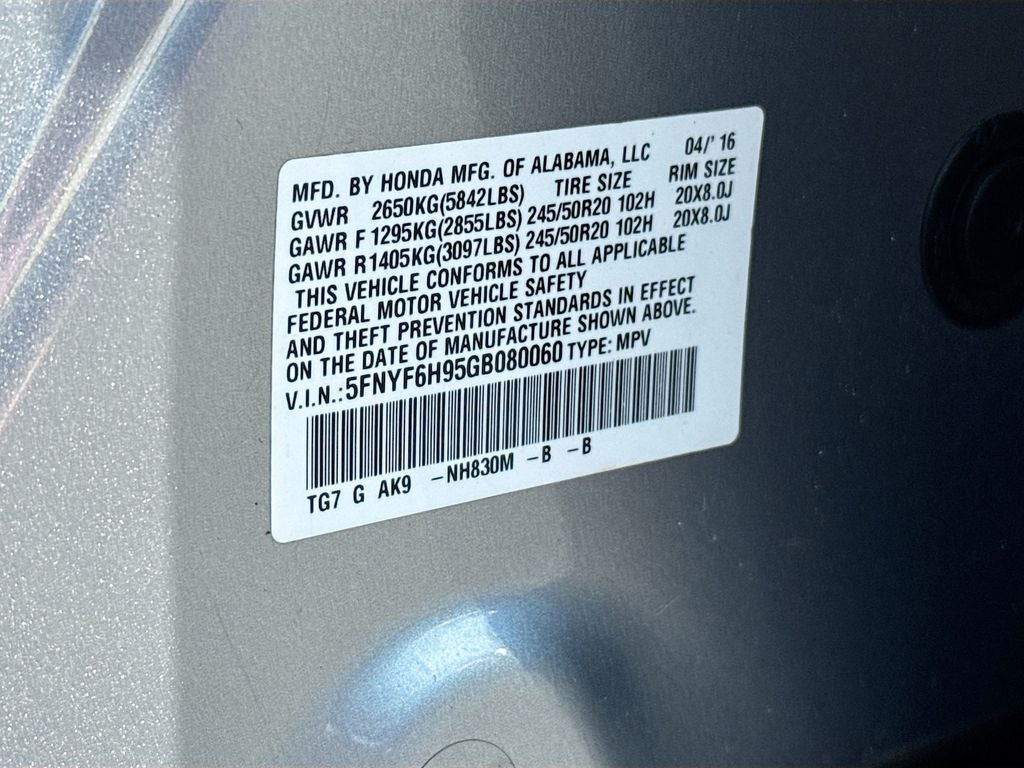 2016 Honda Pilot Touring