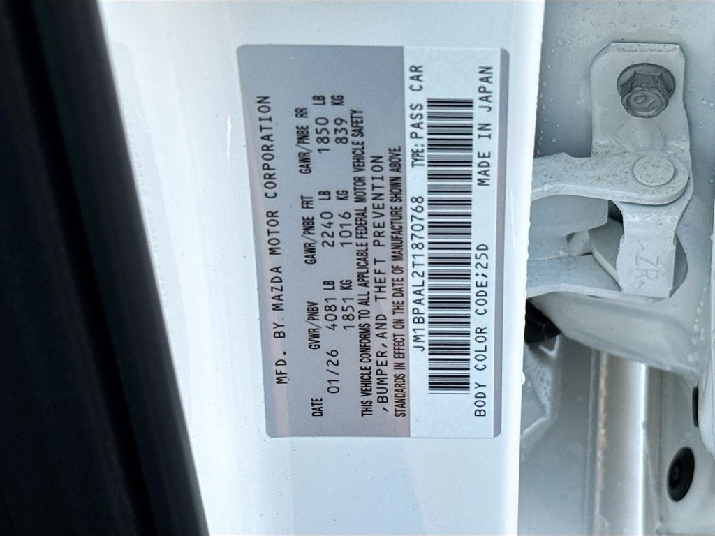 2026 Mazda Mazda3 Sedan 2.5 S