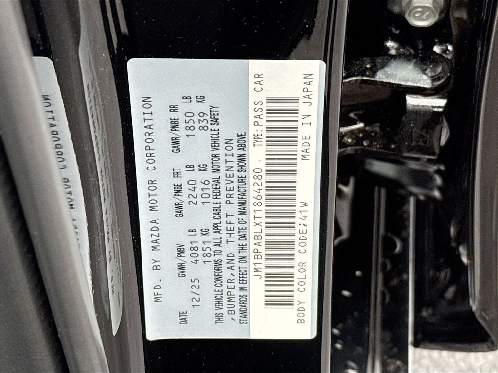 2026 Mazda Mazda3 Sedan 2.5 S Select Sport