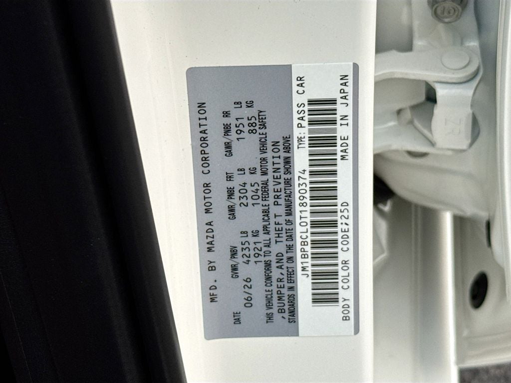 2026 Mazda Mazda3 Sedan 2.5 S Carbon Edition AWD