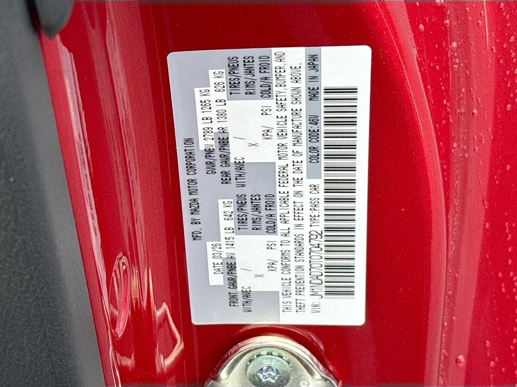 2026 Mazda Mazda MX-5 Miata Grand Touring