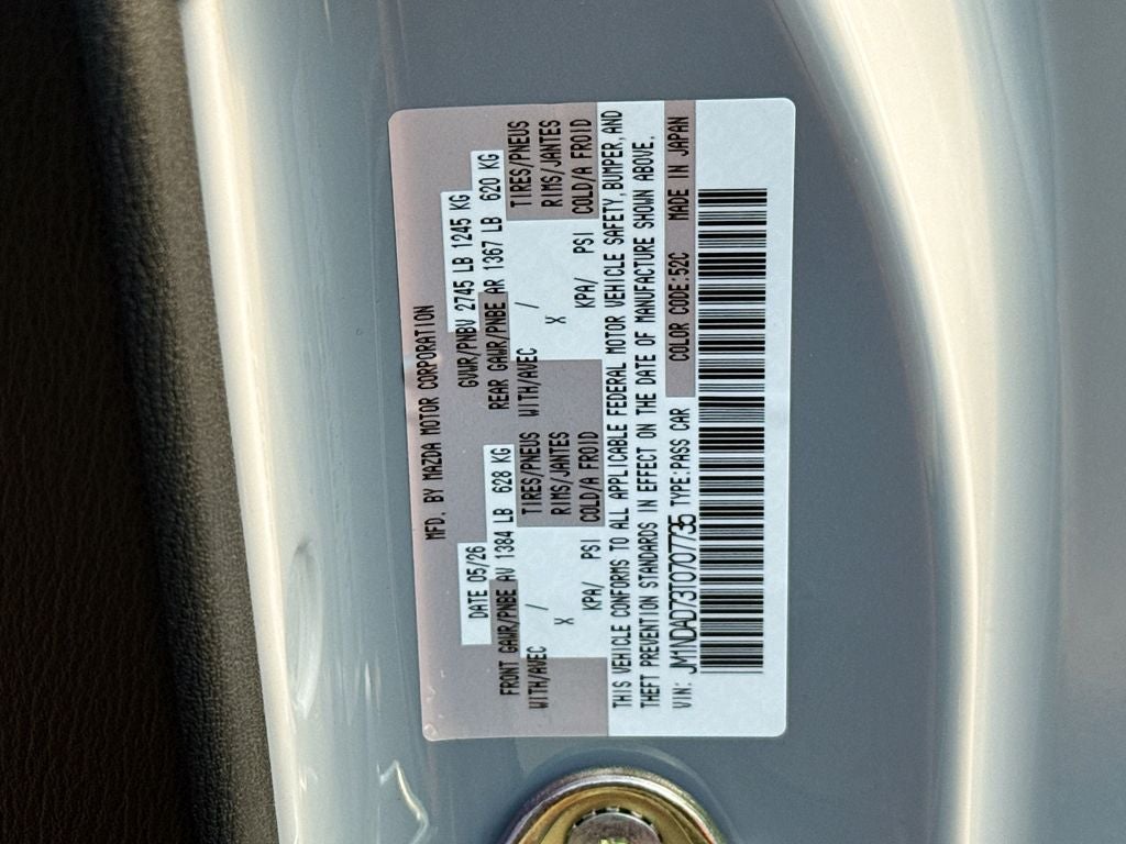 2026 Mazda Mazda MX-5 Miata Grand Touring