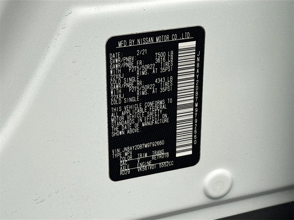 2021 Nissan Armada Platinum