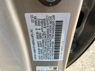 2020 Honda Accord Touring 2.0T