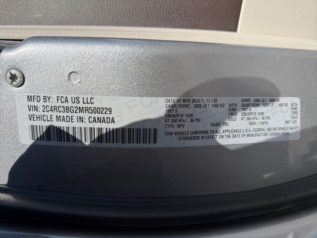 2021 Chrysler Pacifica Touring L