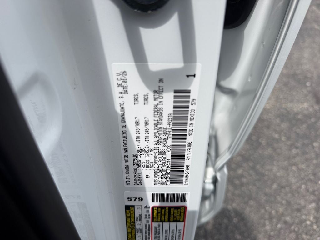 2026 Toyota Tacoma SR