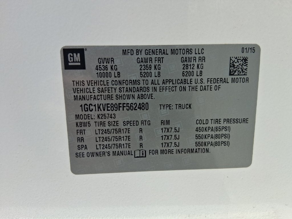 2015 Chevrolet Silverado 2500HD LT