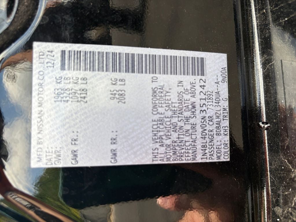 2025 Nissan Altima 2.5 SV