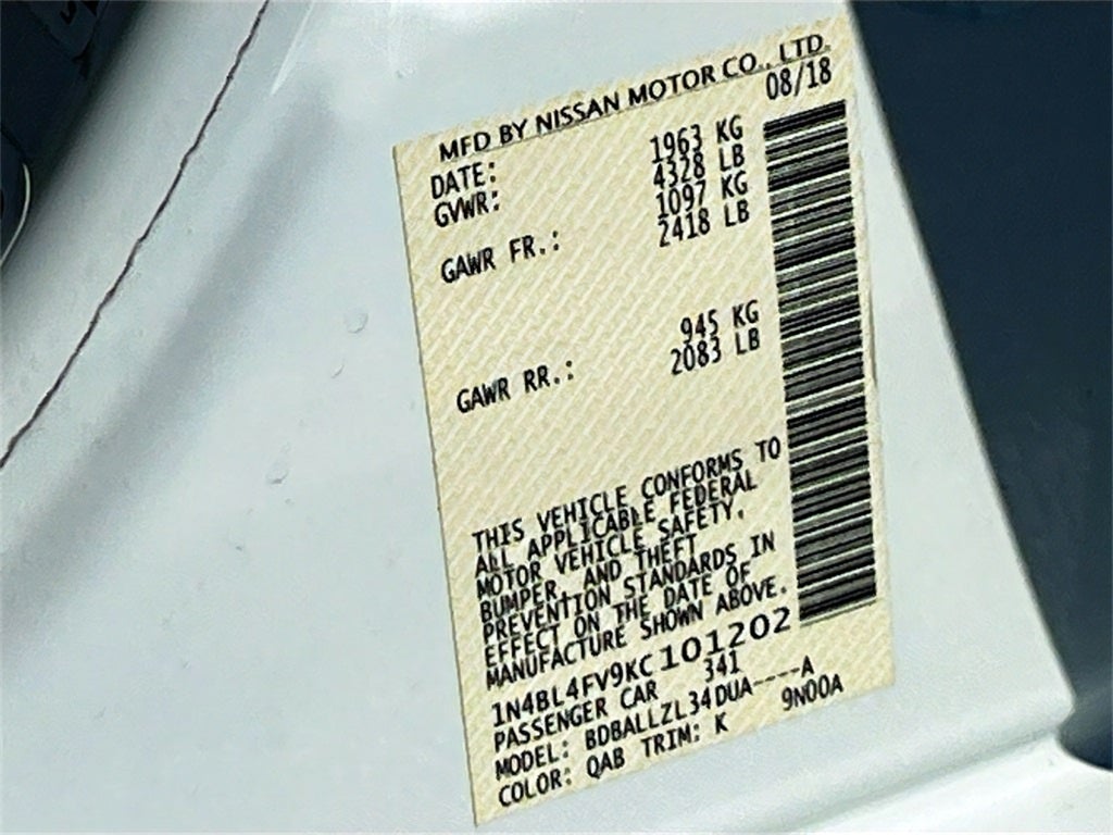 2019 Nissan Altima 2.5 Platinum