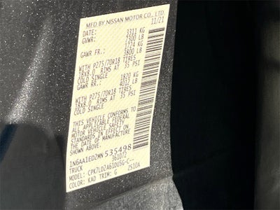 2021 Nissan Titan PRO-4X