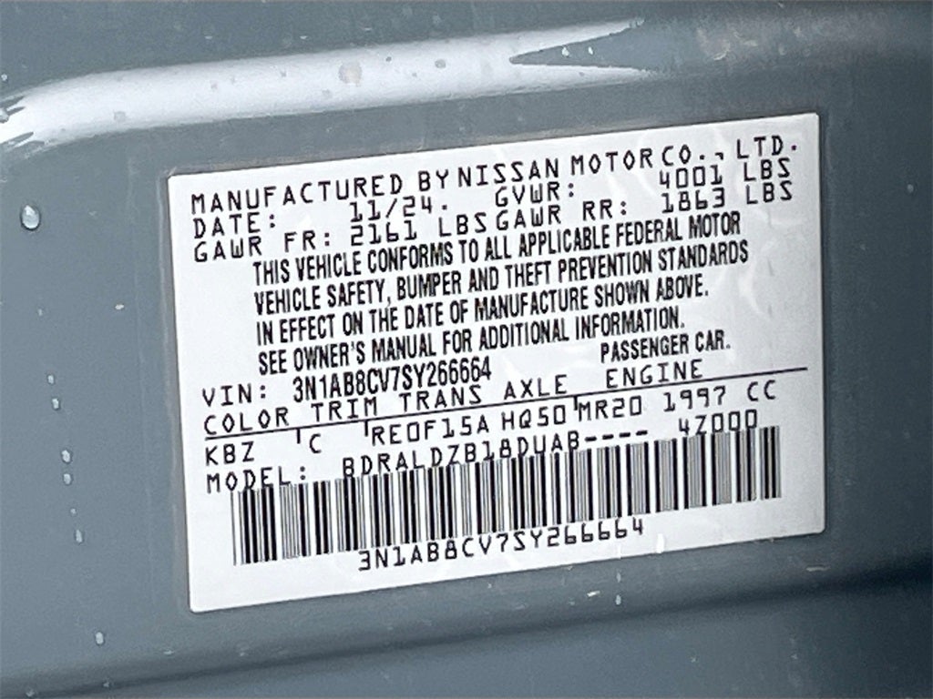 2025 Nissan Sentra SV