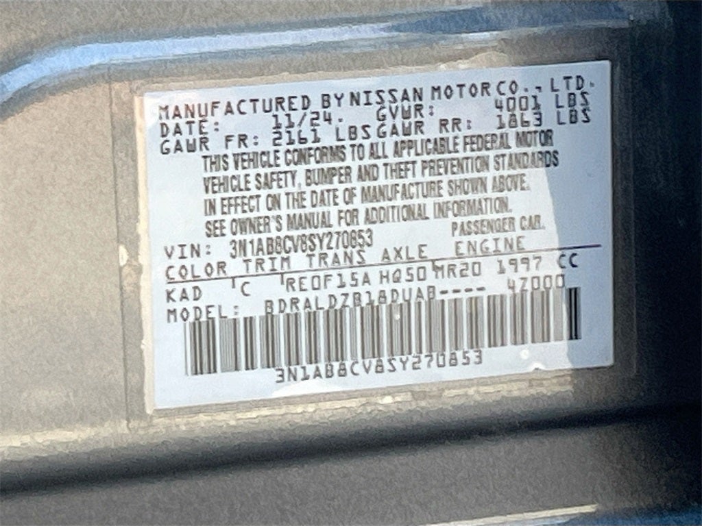 2025 Nissan Sentra SV