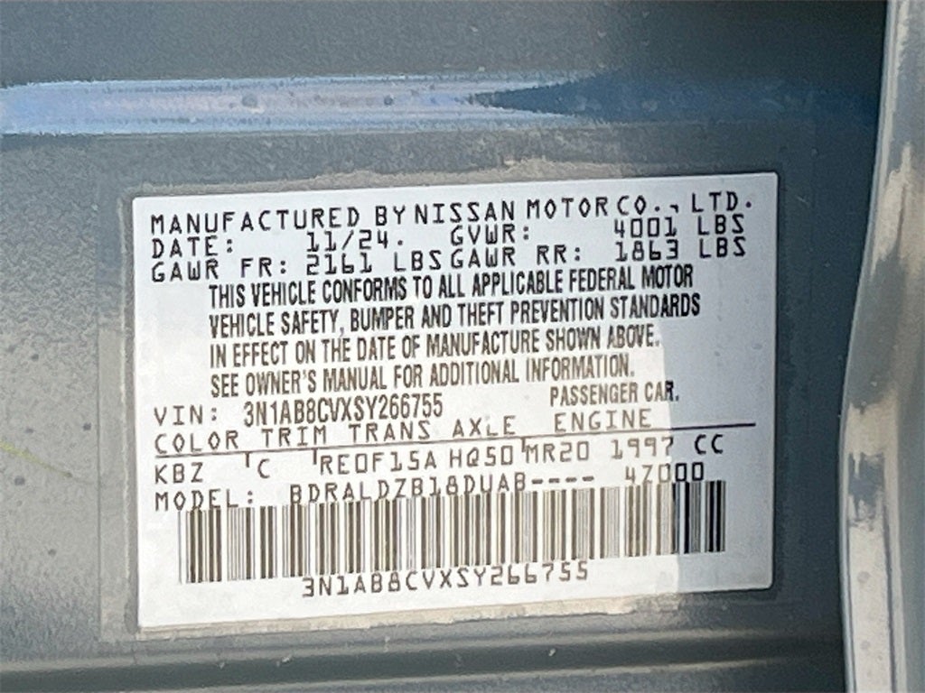 2025 Nissan Sentra SV