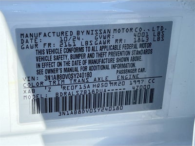 2025 Nissan Sentra SR