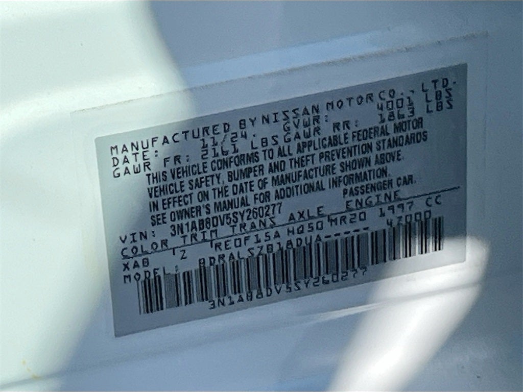 2025 Nissan Sentra SR