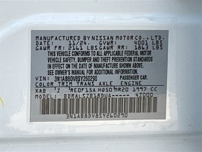 2025 Nissan Sentra SR