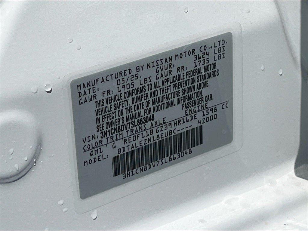 2025 Nissan Versa 1.6 S