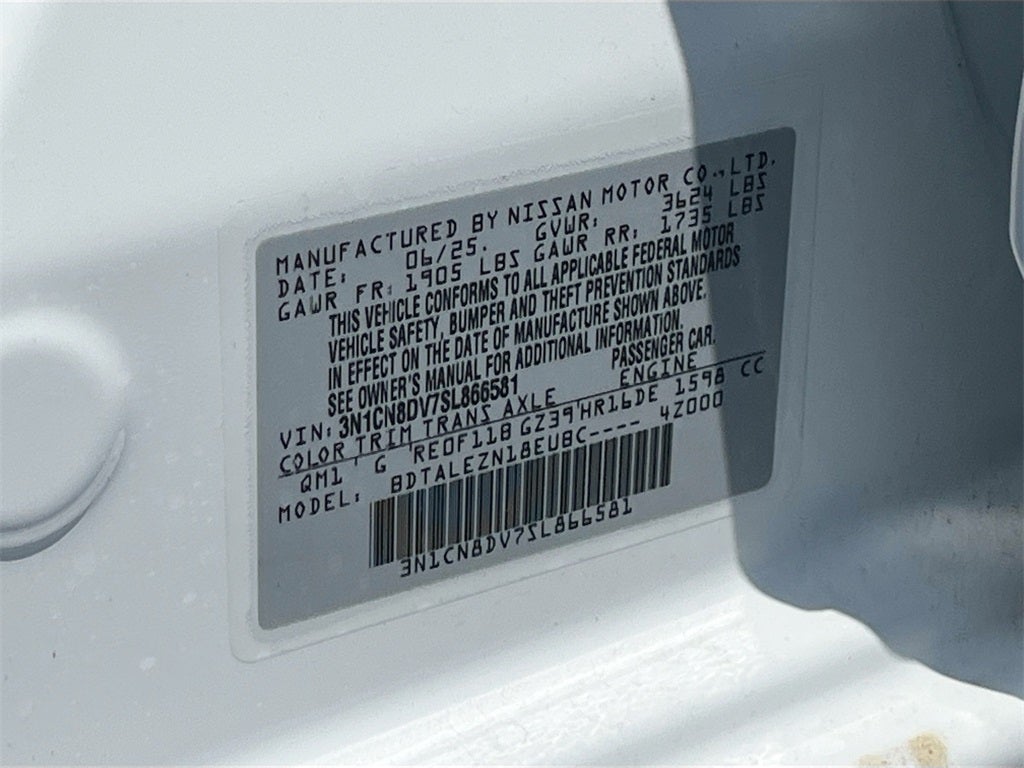 2025 Nissan Versa 1.6 S