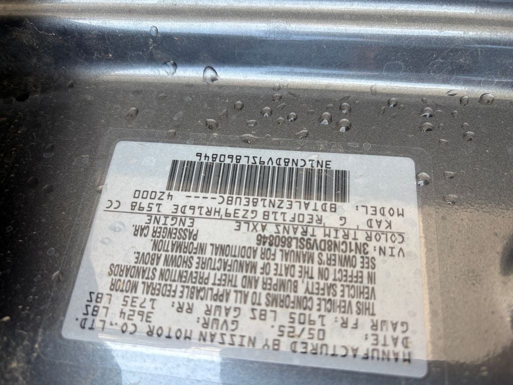 2025 Nissan Versa 1.6 S