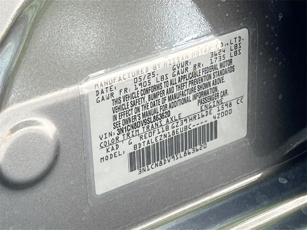 2025 Nissan Versa 1.6 S
