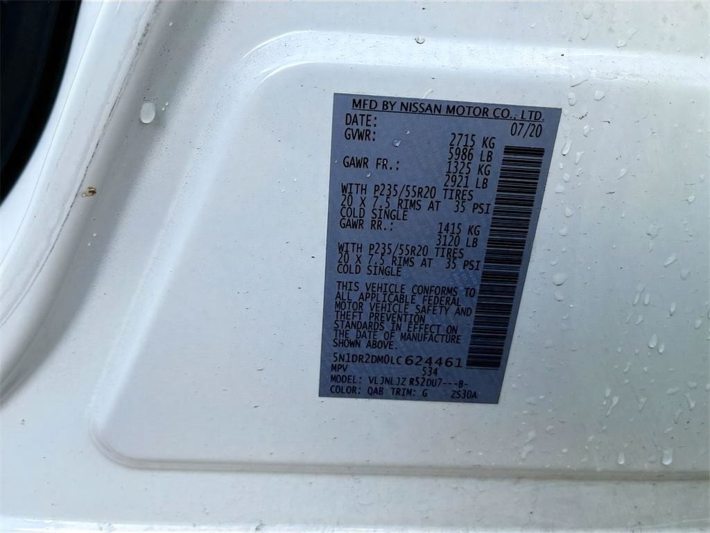 2020 Nissan Pathfinder Platinum