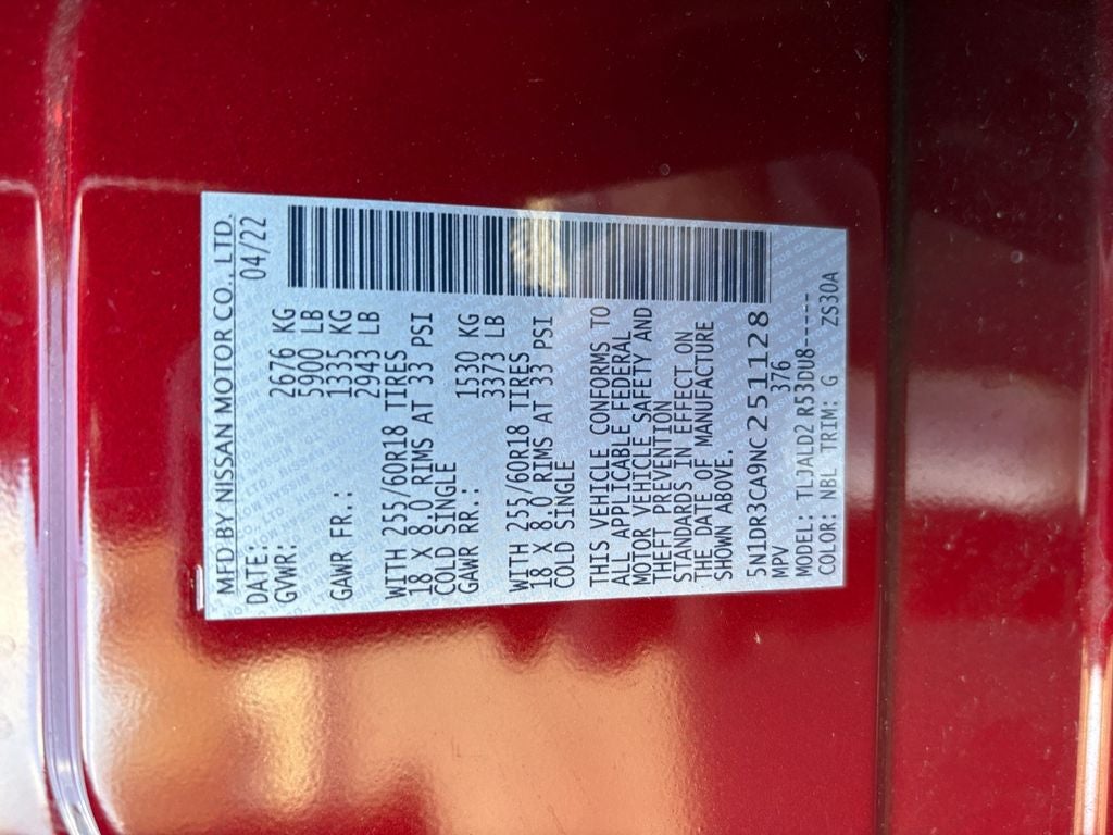 2022 Nissan Pathfinder SL