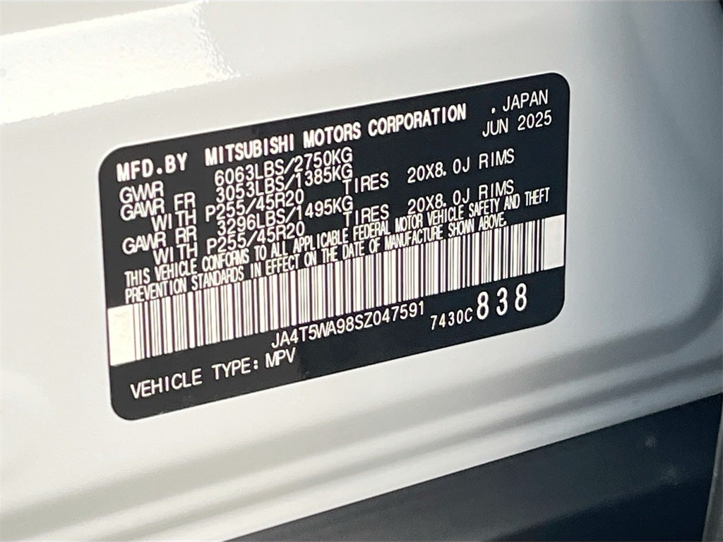 2025 Mitsubishi Outlander Plug-In Hybrid SEL Black Edition