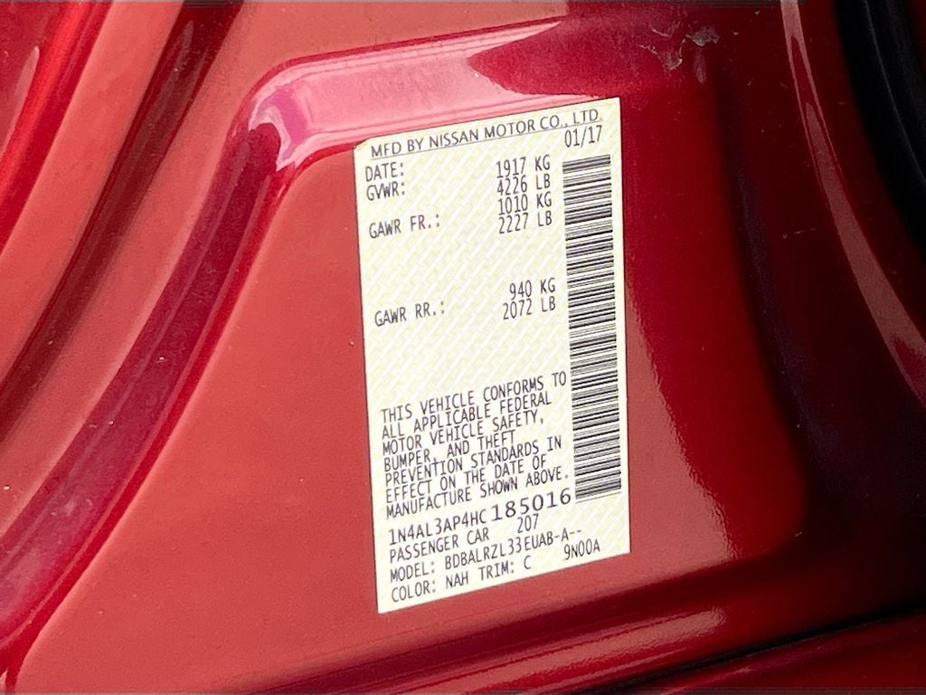 2017 Nissan Altima 2.5 SL