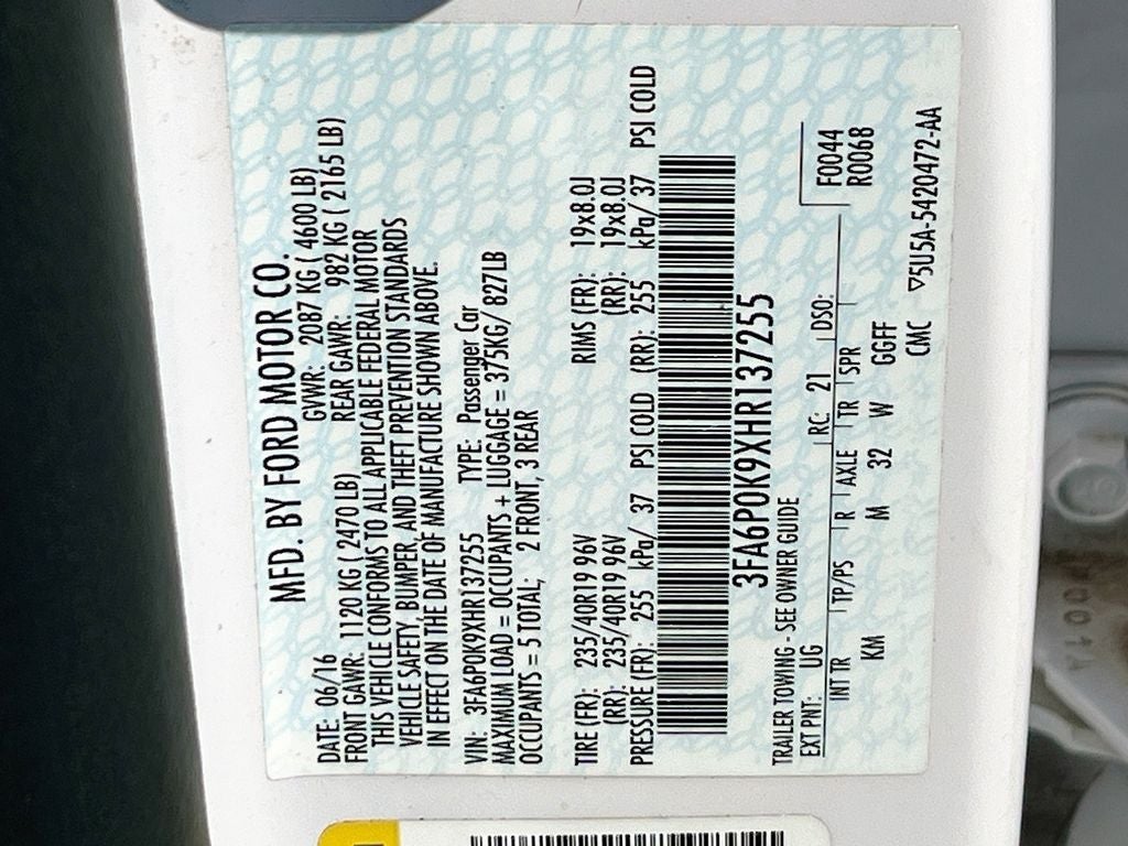 2017 Ford Fusion Titanium