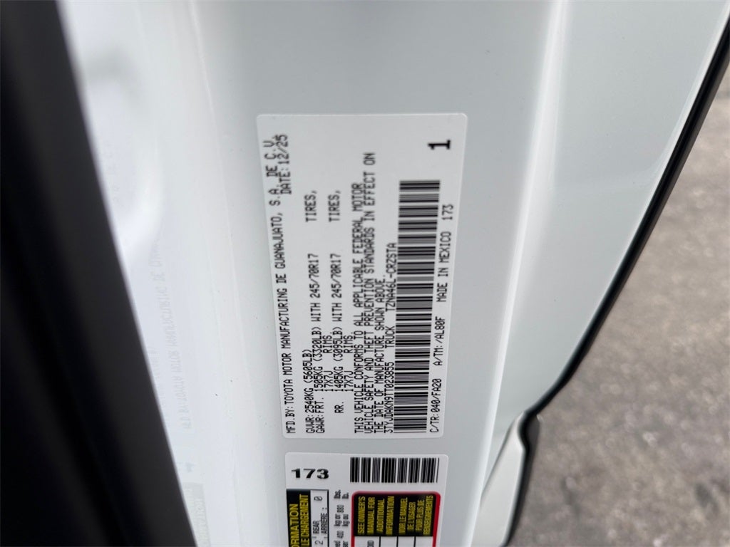 2026 Toyota Tacoma SR