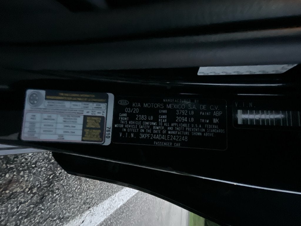2020 Kia Forte LXS