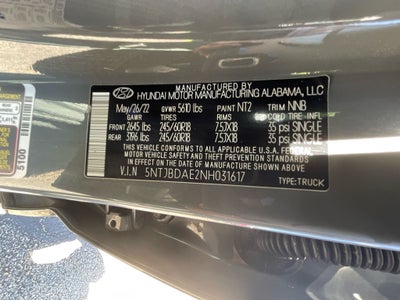2022 Hyundai Santa Cruz SEL