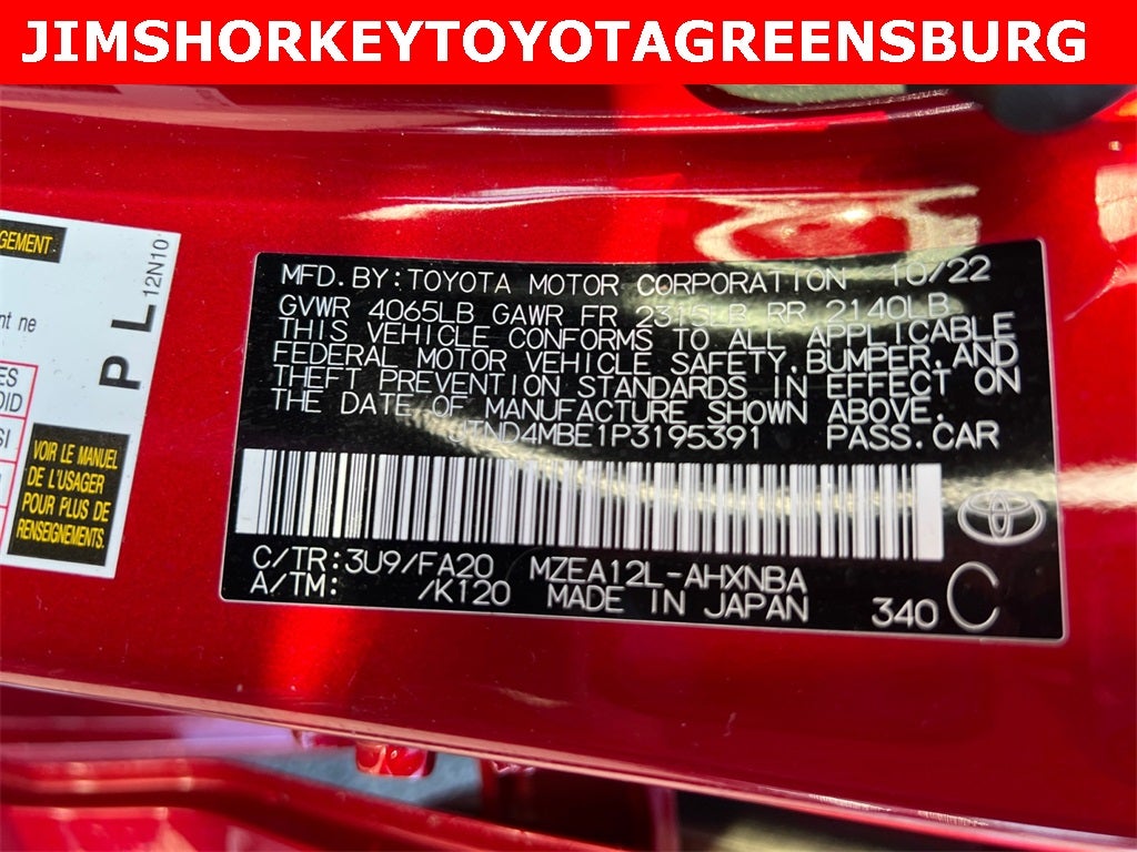 2023 Toyota Corolla Hatchback SE