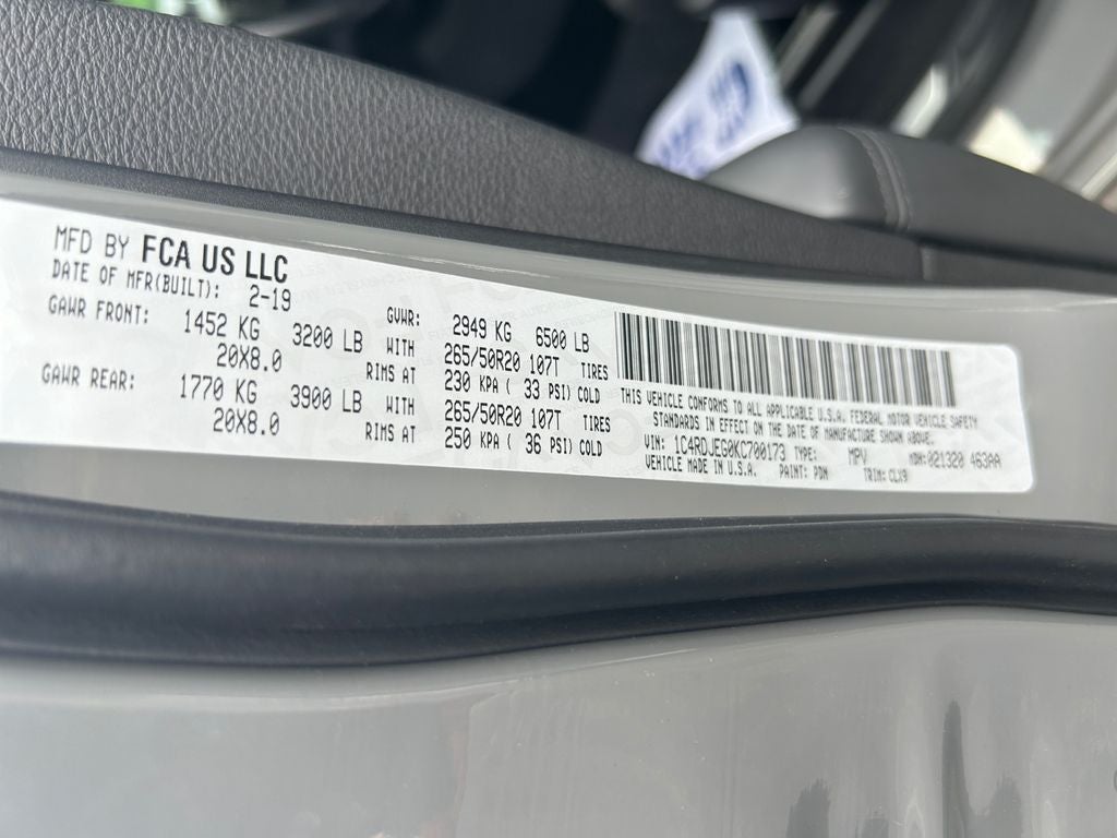 2019 Dodge Durango Citadel