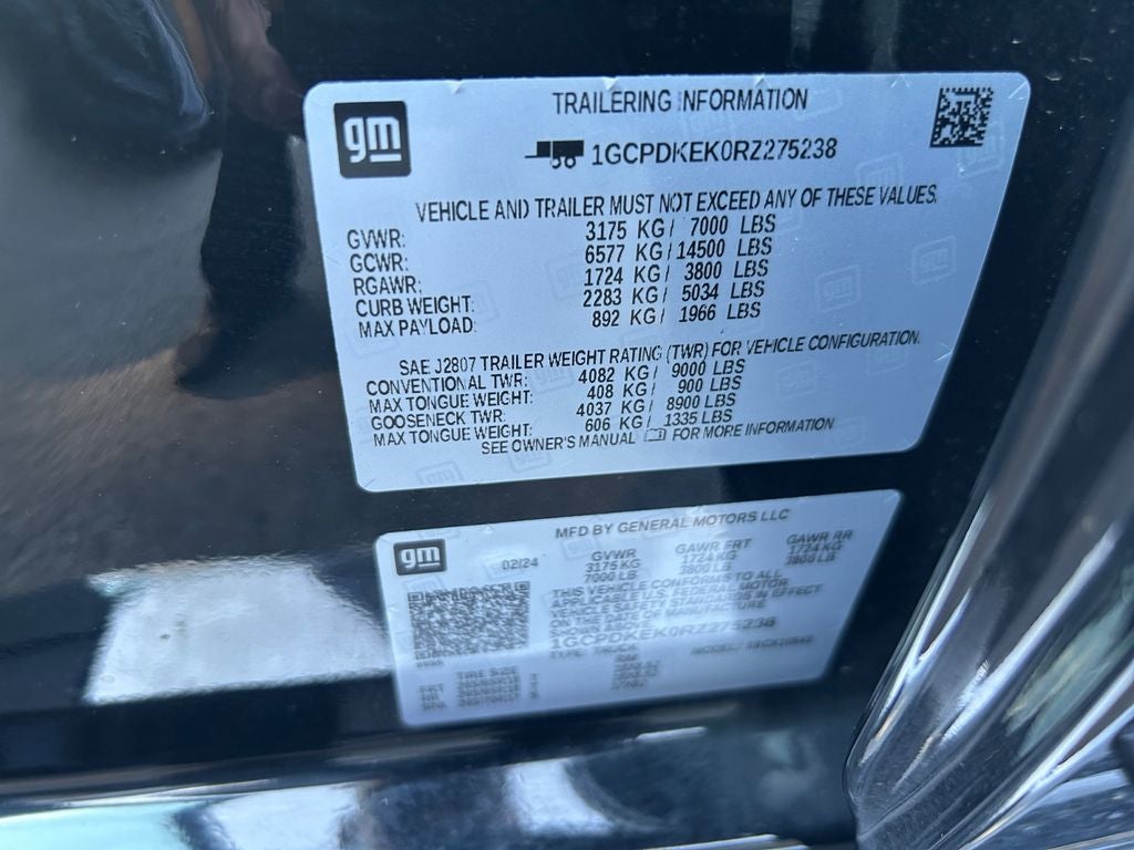 2024 Chevrolet Silverado 1500 4WD Crew Cab Short Bed LT with 2FL
