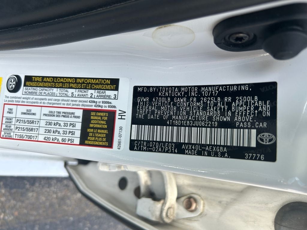 2018 Toyota Avalon XLE Premium