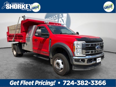 2023 Ford F-550SD XL DRW 4x4 / 6.7L Diesel / 9'7" Steel Dump w/L-Pack