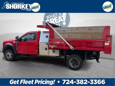 2023 Ford F-550SD XL DRW 4x4 / 6.7L Diesel / 9'7" Steel Dump w/L-Pack
