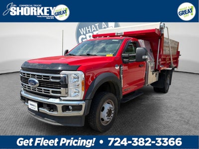 2023 Ford F-550SD XL DRW 4x4 / 6.7L Diesel / 9'7" Steel Dump w/L-Pack