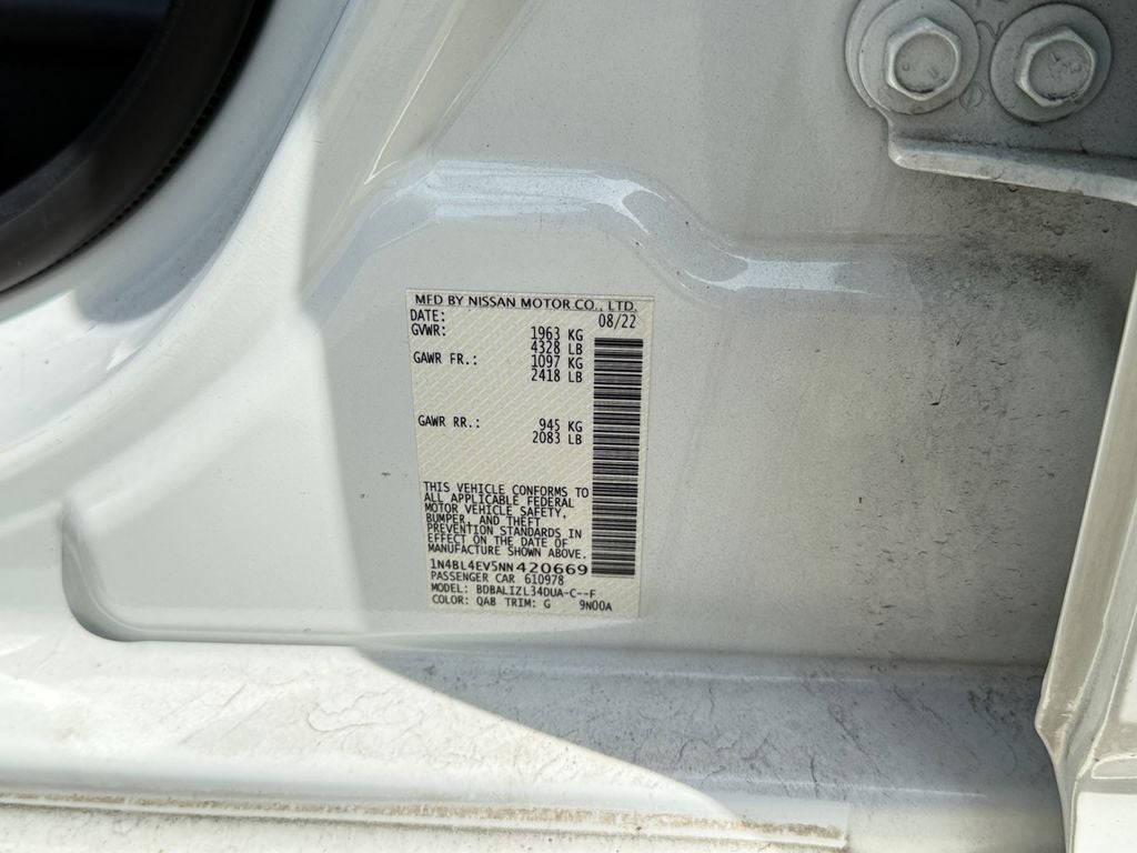 2022 Nissan Altima 2.5 SL