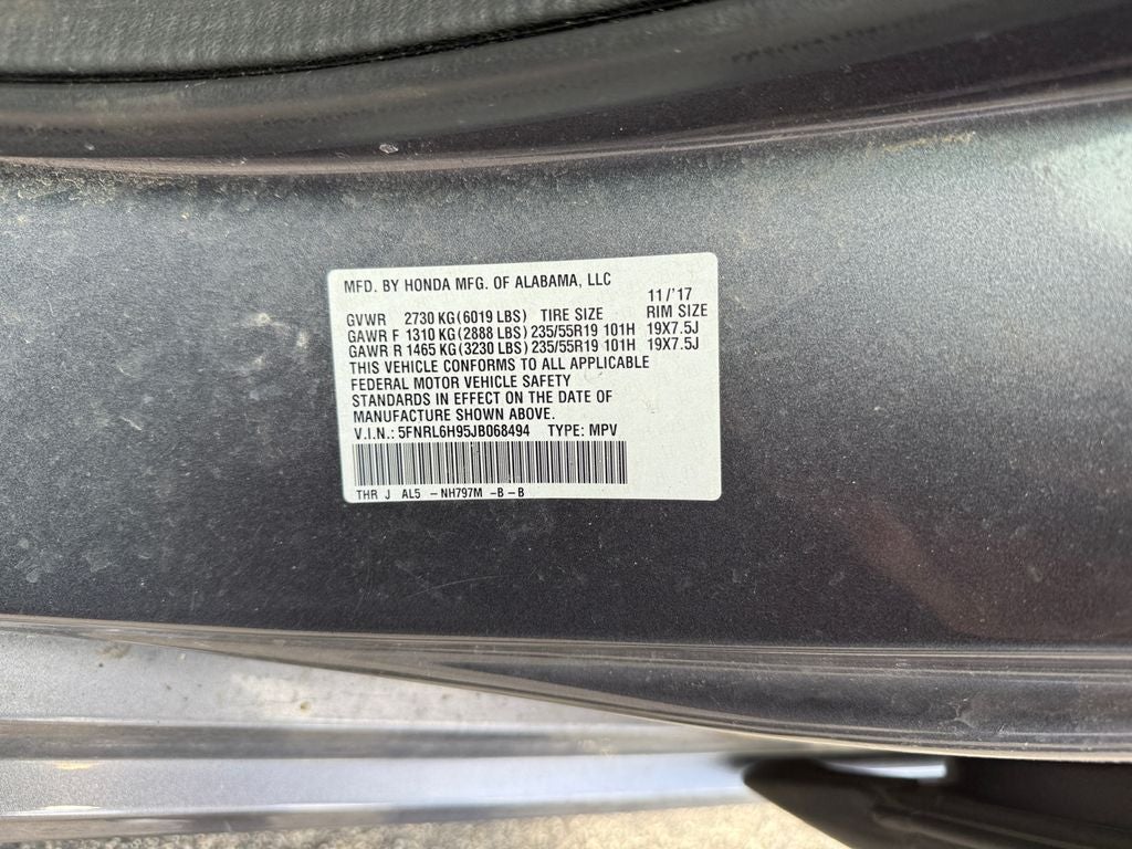 2018 Honda Odyssey Elite