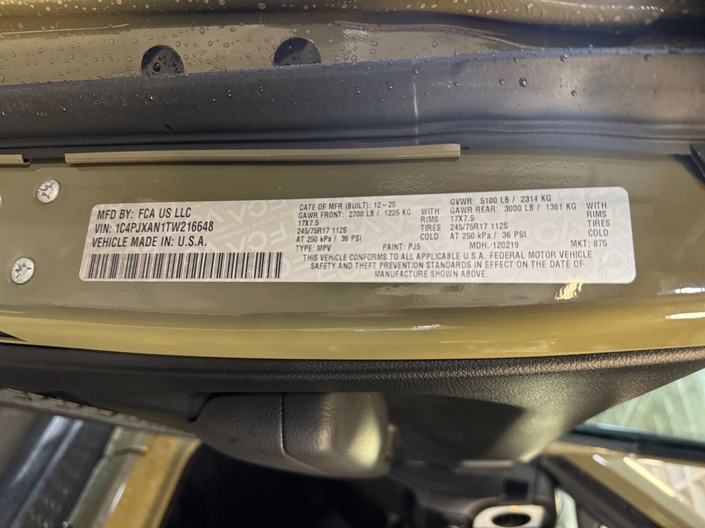 2026 Jeep Wrangler Sport S